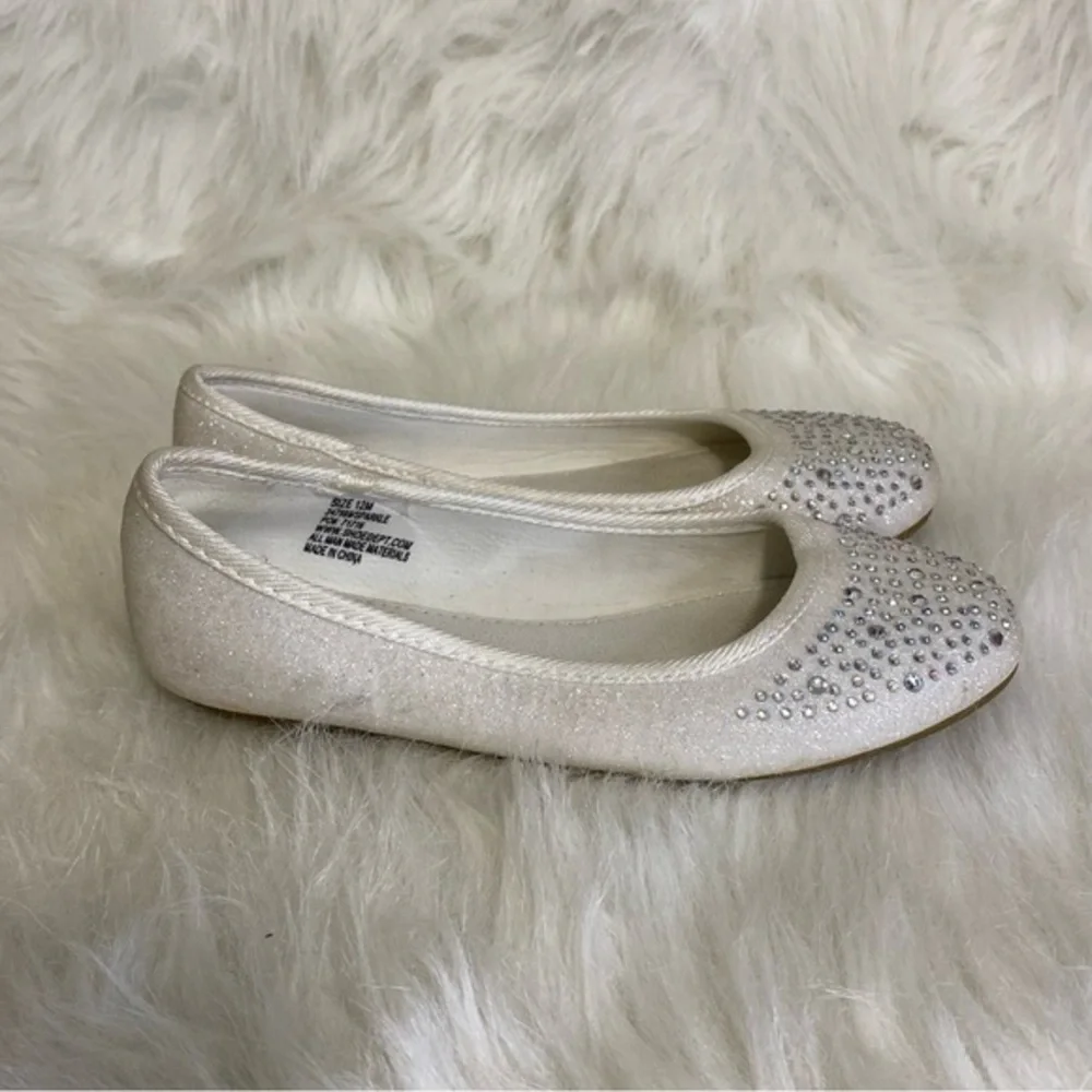 Hot Cakes Girls Size 12 Glitter Shoes Slip‎ On